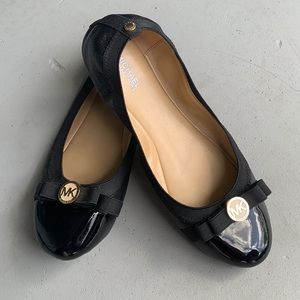 Michael Kors Black Ballet Flats